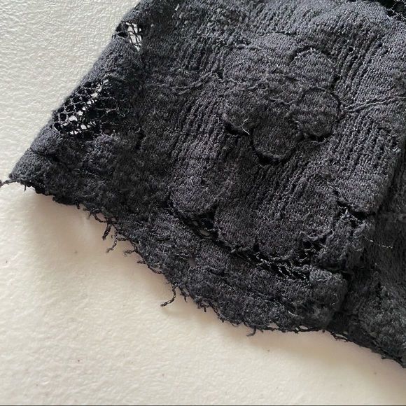 Long Black Jumpsuit W Stretch Lace Top & Low Back - Picture 12 of 16